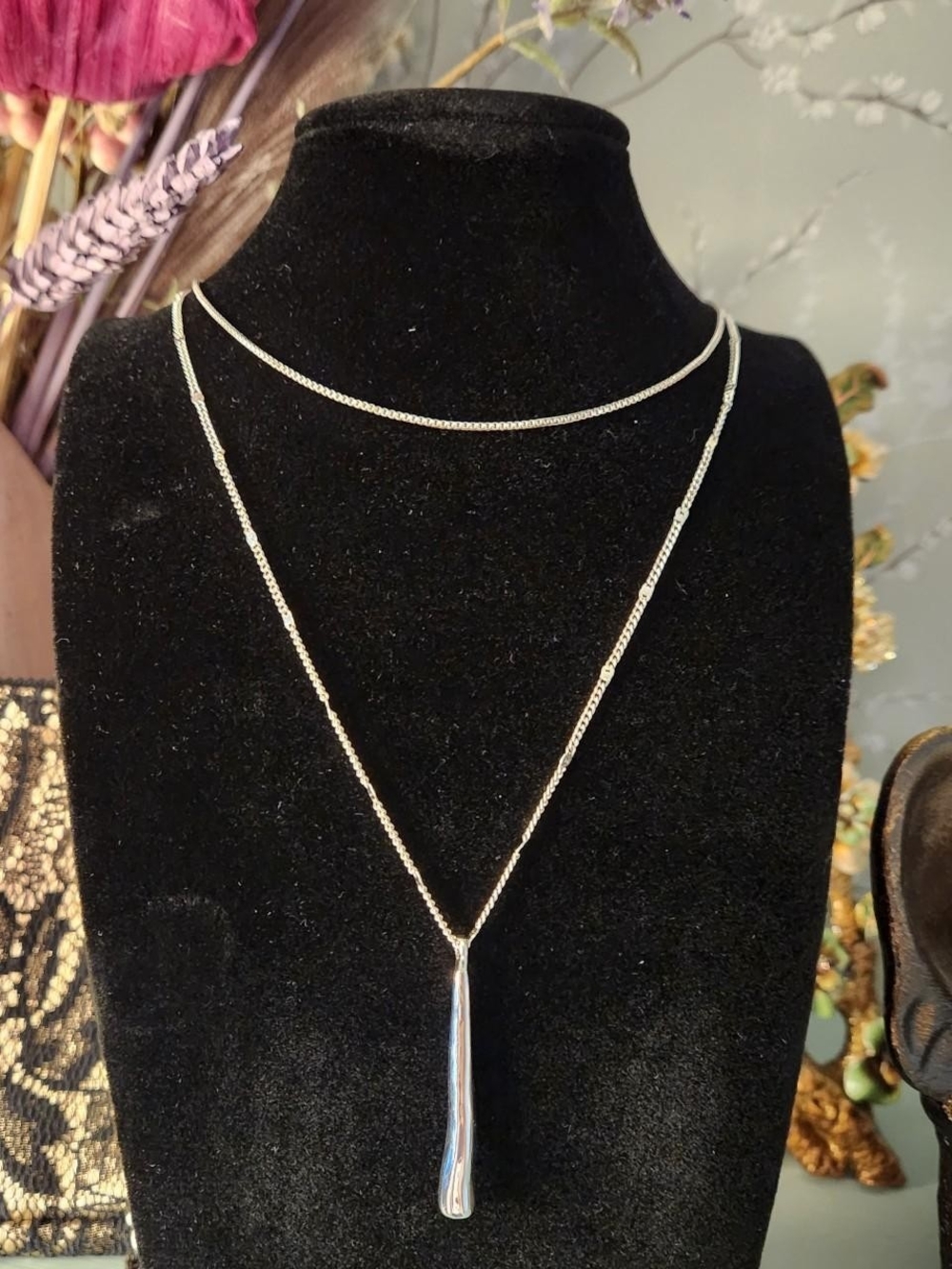 Jenny Bird Silver Layered Pendant Necklace